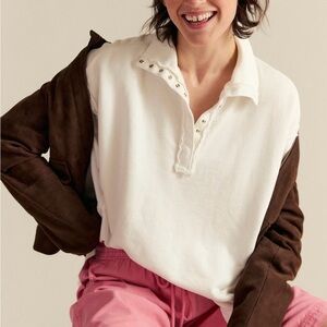 NWT Free People We The Free Camden Henley Sweatshirt